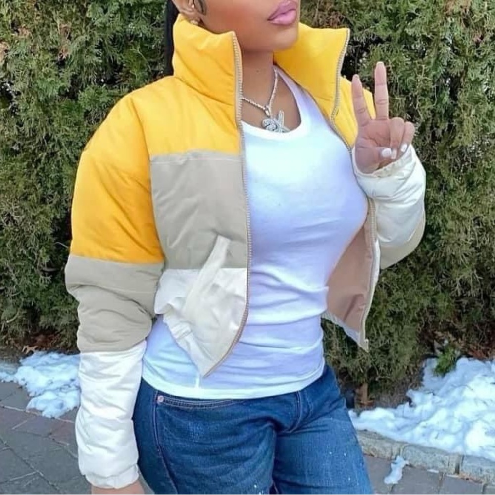 Color Block Puffer